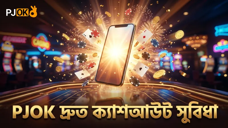PJOK দ্রুত ক্যাশআউট ও শূন্য বিলম্ব নিশ্চিত করে।
