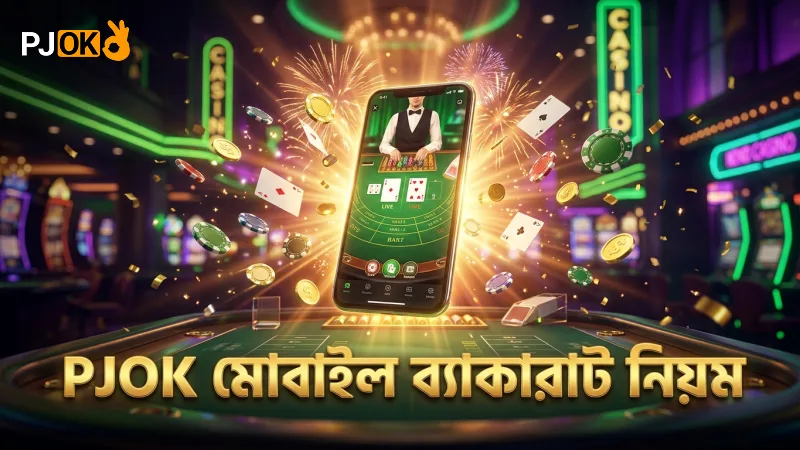 PJOK মোবাইলেই ব্যাকারাট লাইভ নিয়মাবলী শিখুন, সহজে অনুশীলন করুন