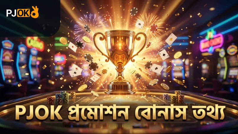 PJOK প্রমোশন তালিকায় বিভিন্ন বোনাসের বিস্তারিত তথ্য