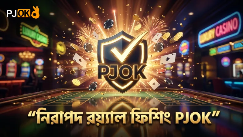 PJOK তত্ত্বাবধানে নিরাপদ ও ফেক মুক্ত রয়্যাল ফিশিং গেম।