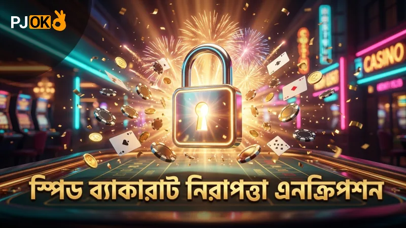 স্পিড ব্যাকারাটে নিরাপত্তা নিশ্চিত করতে আধুনিক এনক্রিপশন ব্যবহৃত হয়।